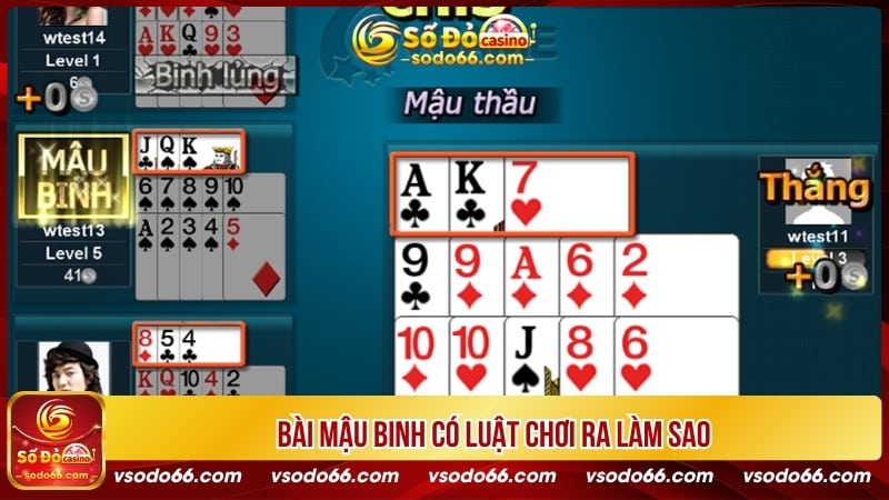 Bài mậu binh có luật chơi ra làm sao